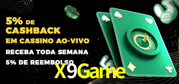 Promoções do cassino ao Vivo X9Game